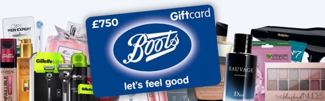 Get a £750 Boots Gift Card!