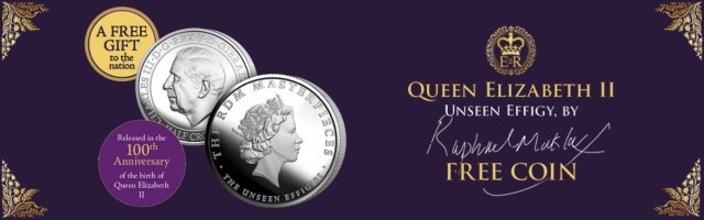 FREE Queen Elizabeth II “Unseen Effigy” Coin
