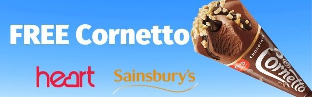 FREE Cornetto Ice Cream from Sainsburys
